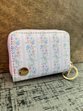 Darling Effect Petal Parade Blue Zip Around Wallet