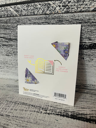 The Darling Effect Fabric Bookmark - Bouquet Beauty Purple