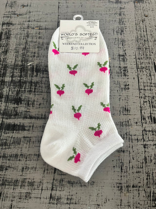 World's Softest Socks Garden Low Radish