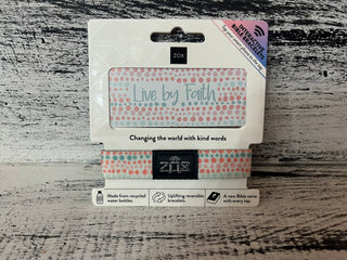 ZOX Live By Faith Bible Verse Bracelet