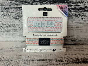 ZOX Live By Faith Bible Verse Bracelet