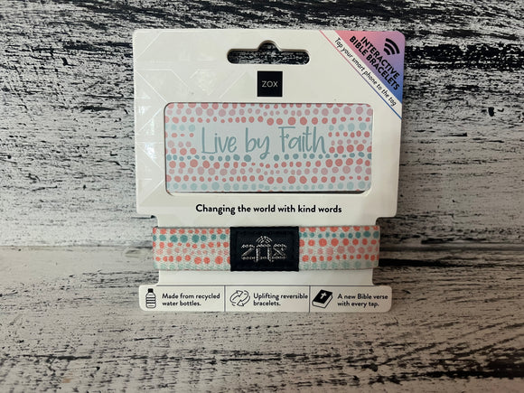 ZOX Live By Faith Bible Verse Bracelet