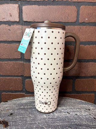 Swig Mocha Dots Mega Mug 40oz