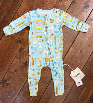 KicKee Spring Sky Baking Print Convertible Coverall