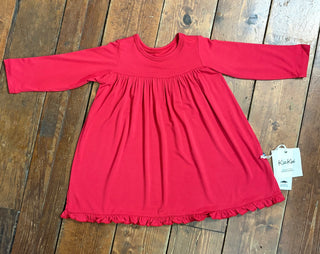 KicKee Crimson Long Sleeve Swing Dress
