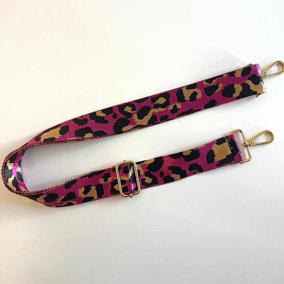 Makeup Junkie Pink Cheetah Decorative Strap