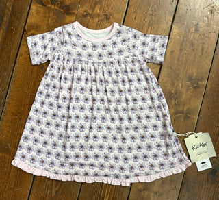 Shrinking Violet Summer Flowers - Short Sleeve Swing Dress