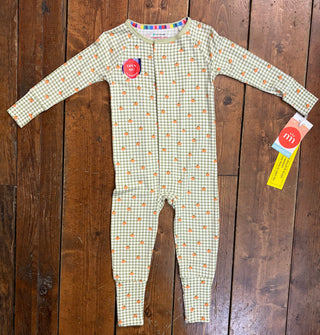 Magnetic Me Pumpkin Plaid Modal Convertible Coverall
