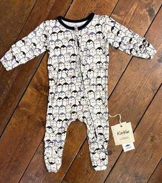 KicKee Moonlight Penguin Print Convertible Coverall
