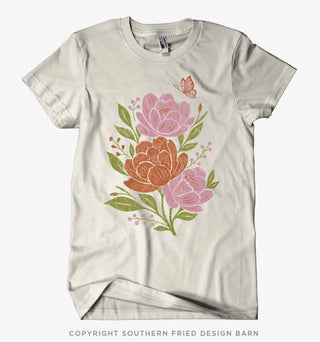 Southern Fried Design Floral Bouquet Shirt