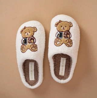 Fuzzy Slippers - Touchdown Teddy