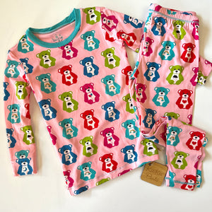 Kickee Lotus Happy Teddy Pajama Set