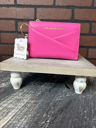 The Darling Effect Luxe Pocket Wallet-Hot Pink