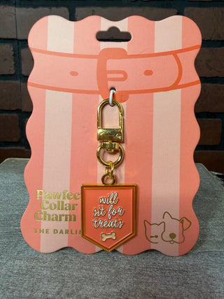 The Darling Effect Collar Charm-Sit for Treats