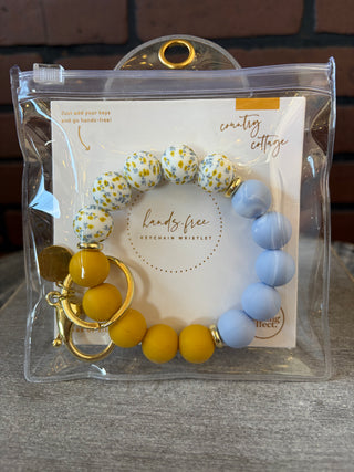The Darling Effect Hands-Free Keychain Wristlet-Country Cottage
