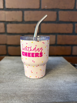 The Darling Effect 2 oz Tiny Tumbler-Birthday Cheers