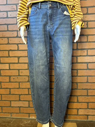Judy Blue HW Dark Night Storm Marlow Arc with Double Waistband