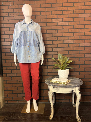 Judy Blue Haute Red High Waist Aurora Weekender