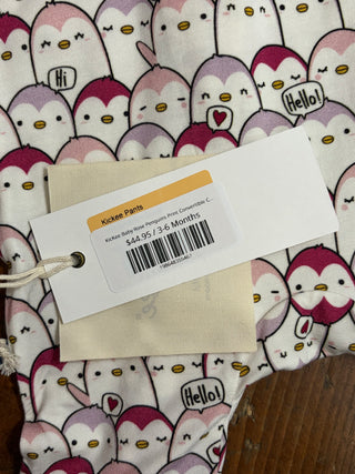 KicKee Baby Rose Penguins Print Convertible Coverall