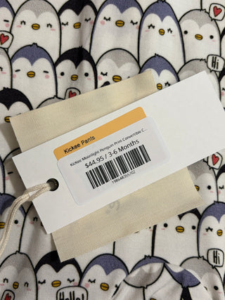 KicKee Moonlight Penguin Print Convertible Coverall
