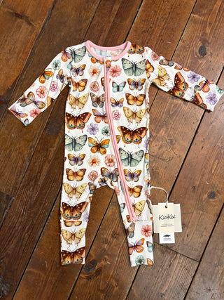 KicKee Pants Botanical Butterflies Convertible Coverall