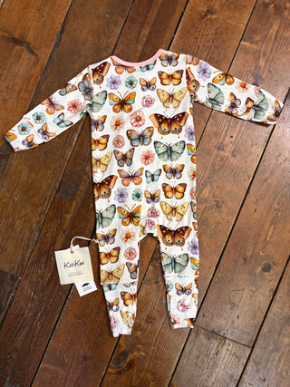 KicKee Pants Botanical Butterflies Convertible Coverall