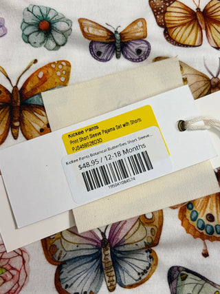 KicKee Pants Botanical Butterflies Short Sleeve Pajama Set with Shorts