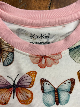 KicKee Pants Botanical Butterflies Short Sleeve Pajama Set with Shorts