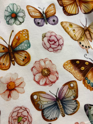 KicKee Pants Botanical Butterflies Short Sleeve Pajama Set with Shorts