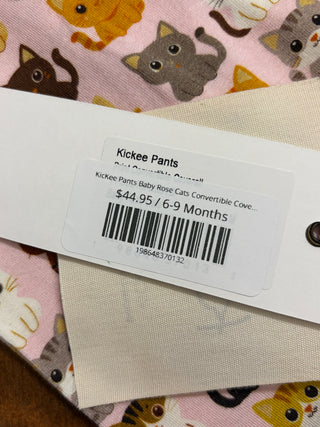 KicKee Pants Baby Rose Cats Convertible Coverall