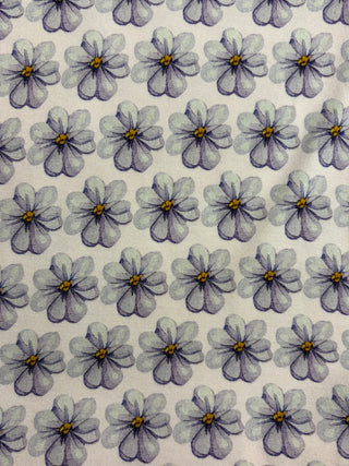Shrinking Violet Summer Flowers - Short Sleeve Pajama Set with Shorts