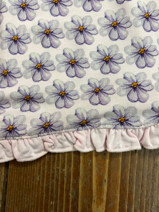 Shrinking Violet Summer Flowers - Short Sleeve Swing Dress