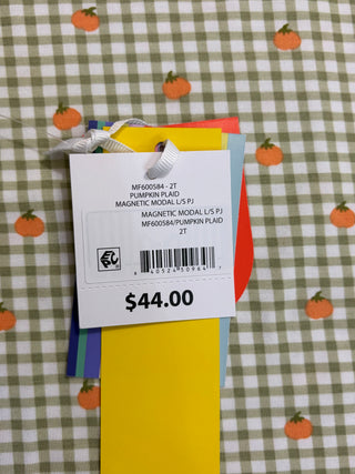 Magnetic Me Pumpkin Plaid Modal Long Pant Pajama
