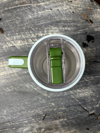 20 oz Lifestyle Flip Straw Tumbler - Everbloom Forest Green