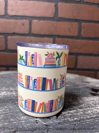 The Darling Effect 14 oz Insulated Mug-Book Shelfie