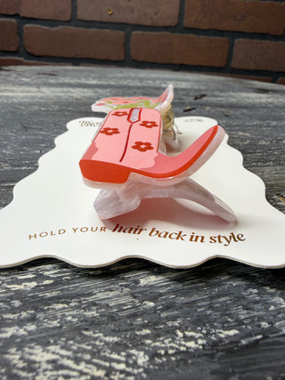 Shape Up Claw Clip - Cowgirl Boot
