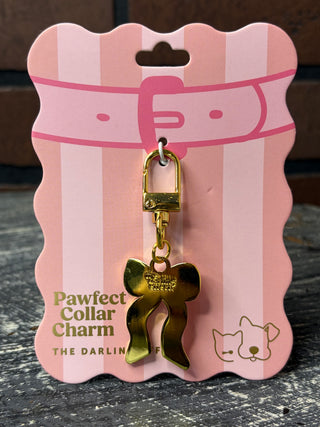 The Darling Effect Collar Charm-Bow Pink