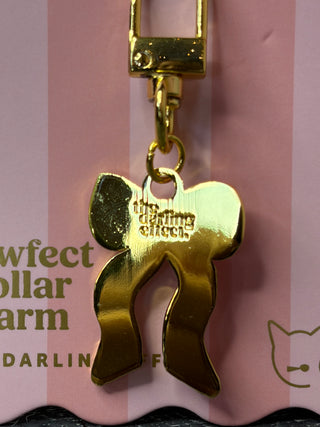 The Darling Effect Collar Charm-Bow Pink
