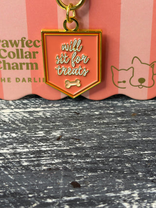 The Darling Effect Collar Charm-Sit for Treats