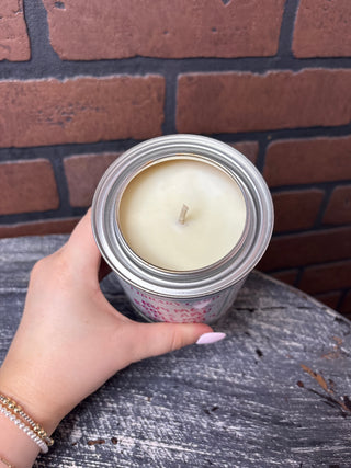 Clark & June Buy Me Books Pint Can Candle