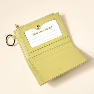 The Darling Effect Luxe Pocket Wallet-Poppin' Petals Aqua