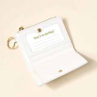 The Darling Effect Luxe Pocket Wallet-White