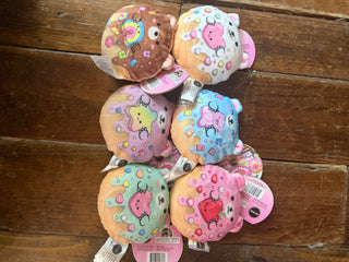 NeeDoh Teenie Single and Top Trenz Plush Sugar Donut Bear Combo
