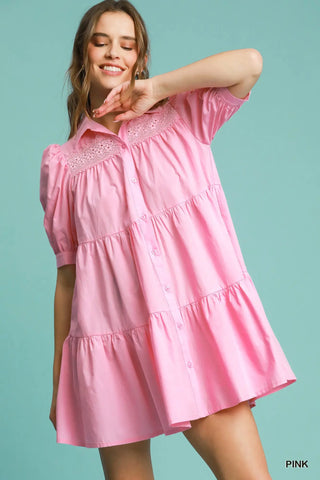 Pink Lemonade Tiered Babydoll Dress