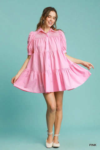 Pink Lemonade Tiered Babydoll Dress