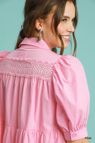 Pink Lemonade Tiered Babydoll Dress