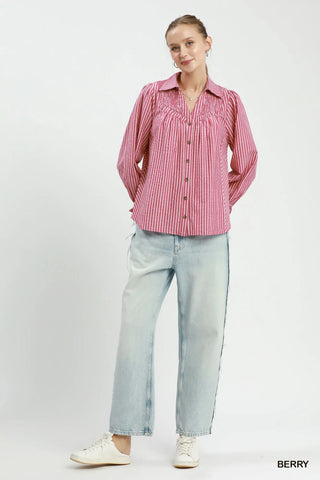 Raspberry Picnic Top