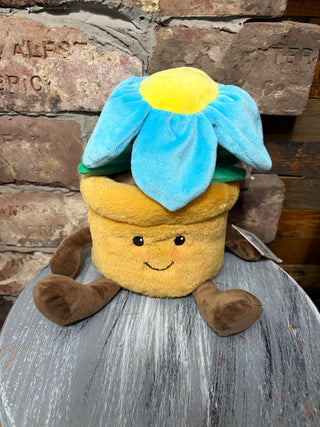 Warmies Blue Flower Pot