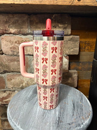 Darling Effect 40 oz Lifestyle Flip Straw Tumbler - Oh So Merry