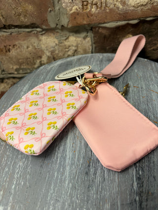 The Darling Effect Marigold Lane Pink Dynamic Duo Wristlet